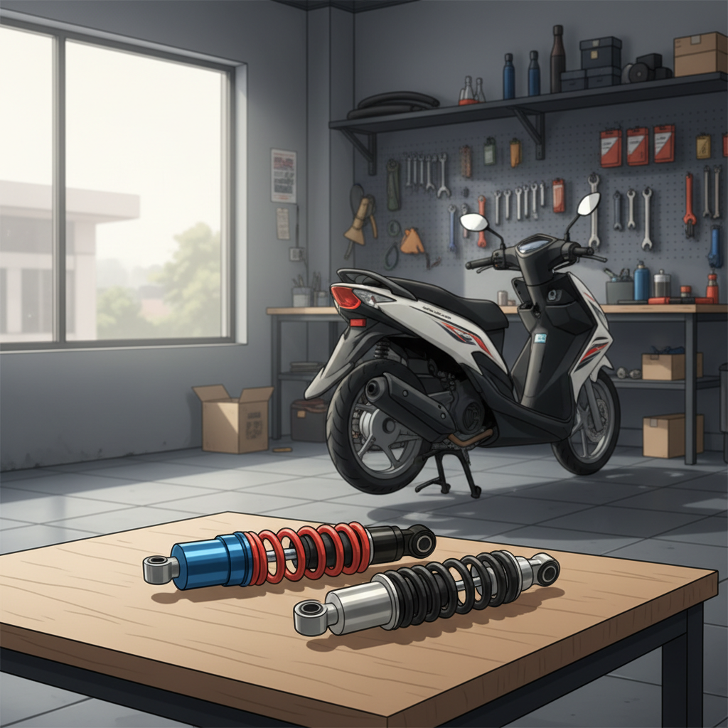 Shockbreaker Gas vs Oli untuk Mio Sporty: Pilih Mana Agar Nyaman?