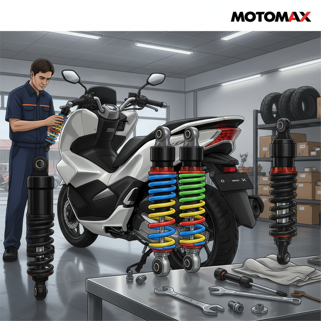 Shockbreaker Warna-Warni Honda PCX 160: Gaya atau Fungsionalitas?