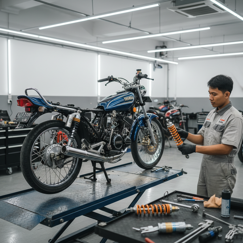 Modifikasi Shockbreaker RX King: Amankah untuk Rangka dan Swing Arm?
