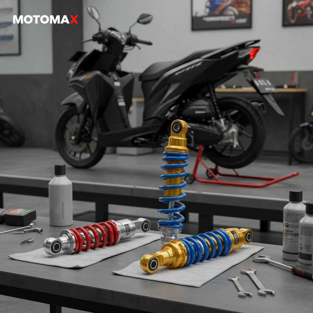 Perbandingan Shockbreaker Honda Click: Ori vs Aftermarket, Mana Lebih Baik?