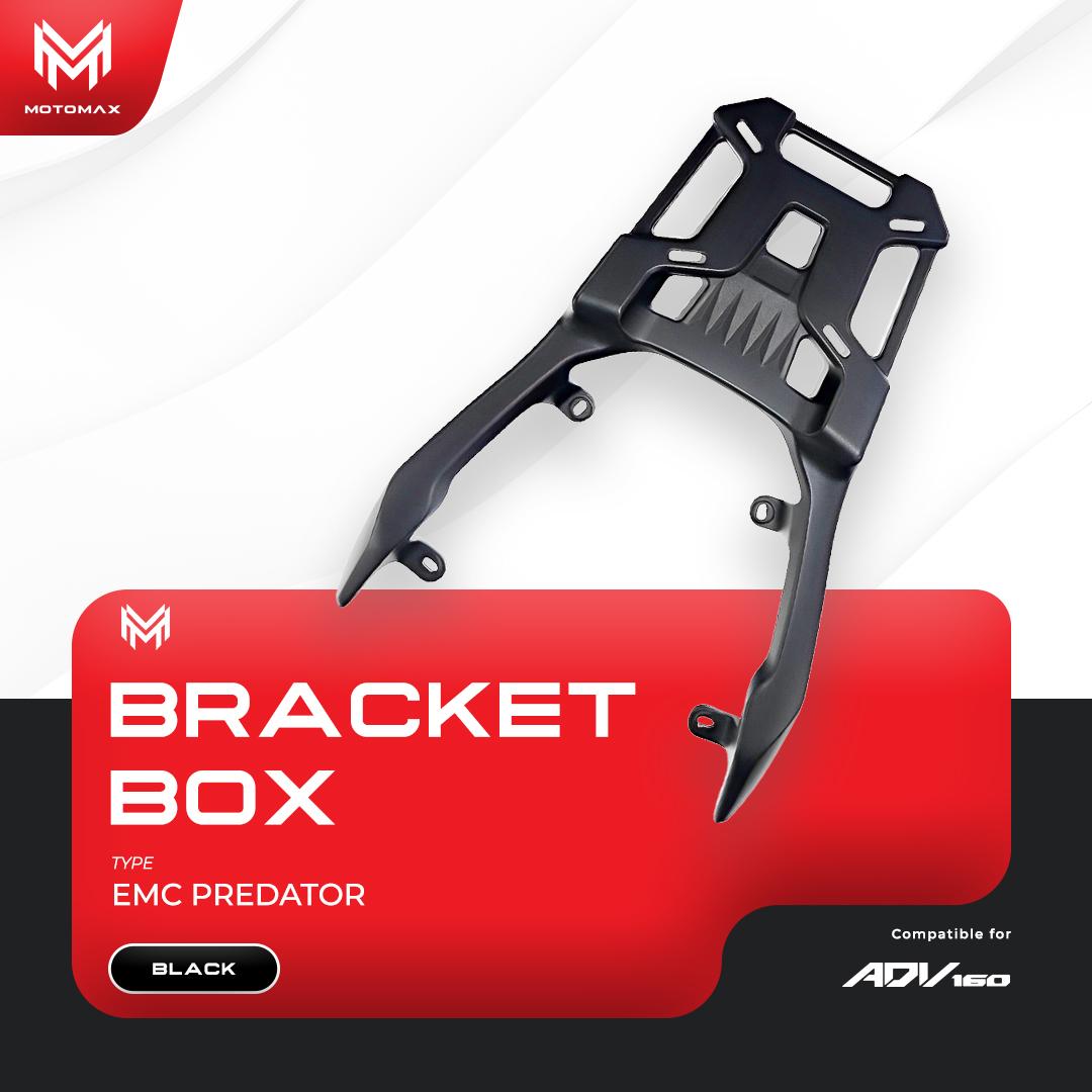 BREKET / BRACKET BOX ADV 160 Type EMC Predator Black untuk Motor ADV 160 - Motorcycle