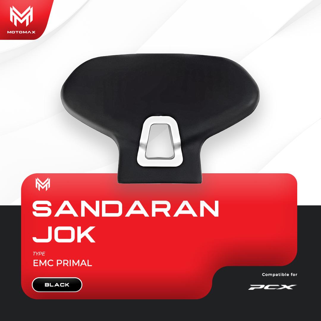 SANDARAN JOK PCX 160 TIPE PRIMAL FULL HITAM 100% ALUMUNIUM CNC