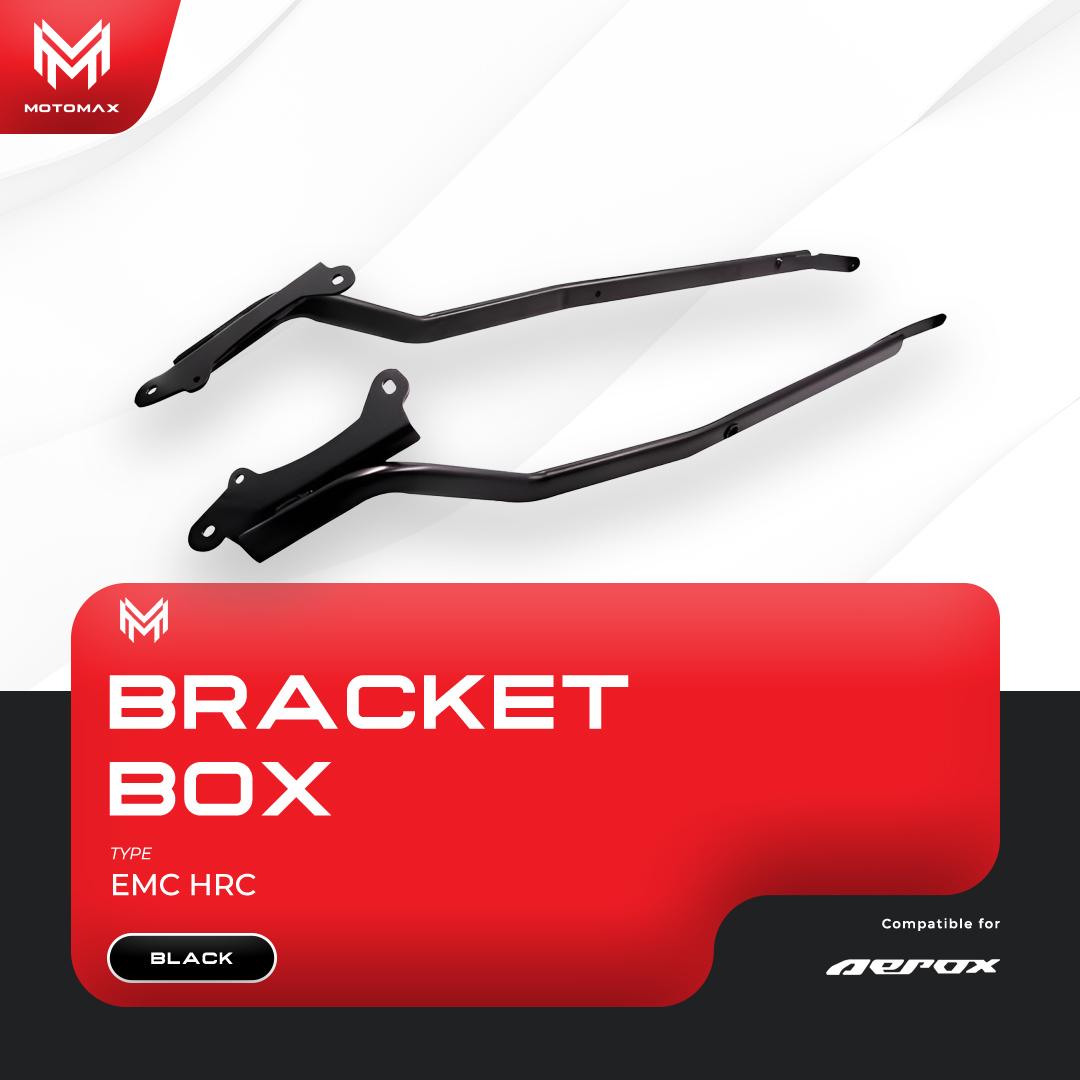 BREKET / BRACKET BOX AEROX 155 2016-2019 TIPE HRC HITAM
