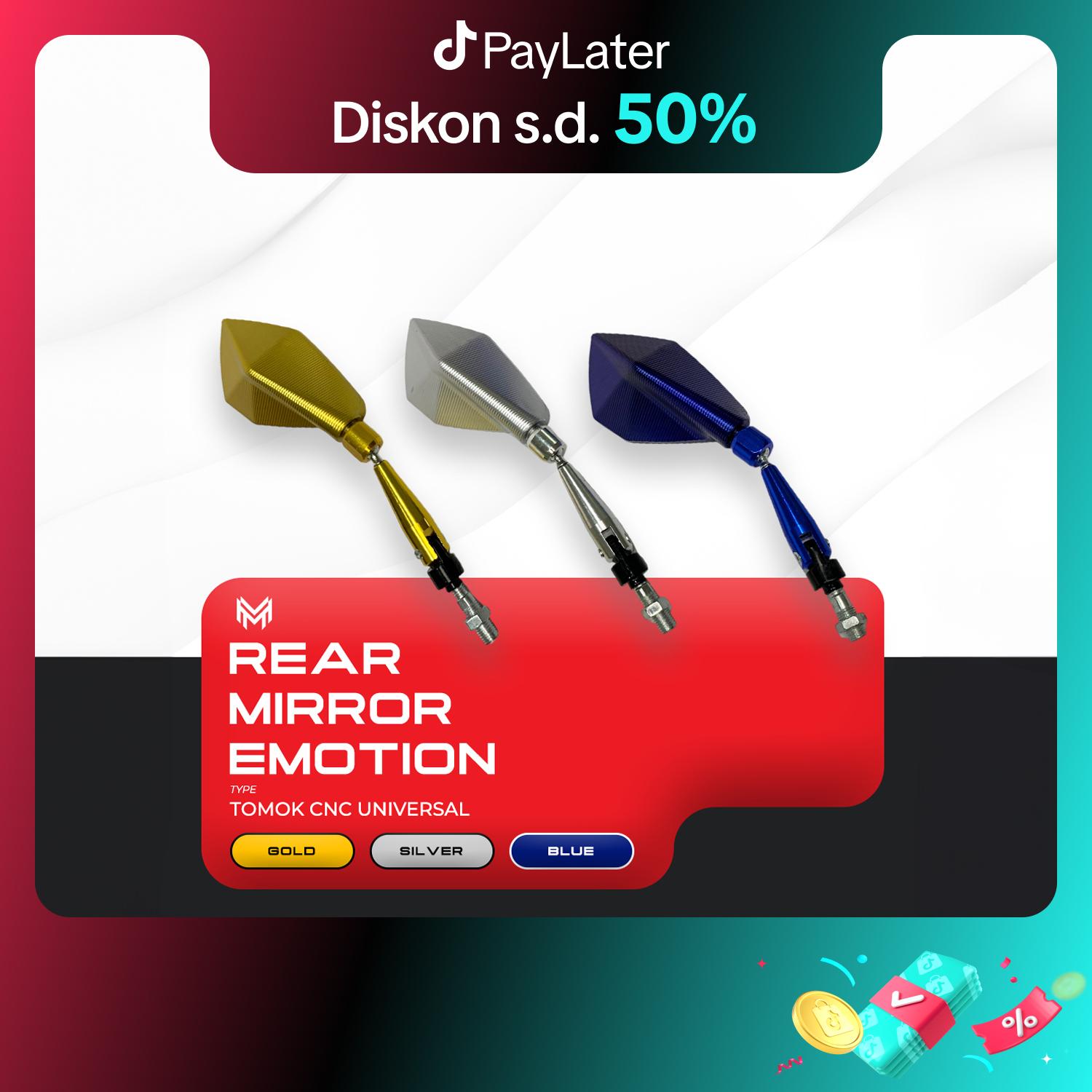 REAR MIRROR EMOTION TYPE TOMOK CNC spion  motor spion  tomok spion  vario