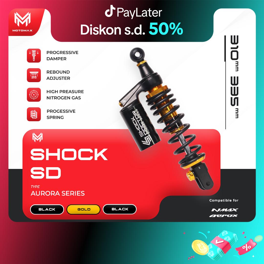 SD 310mm-335mm - PREMIUM SUSPENSION ORIGINAL 100% - Aurora Series: NEW N-MAX, NMAX 155, AEROX Old, NEW AEROX sok  breker